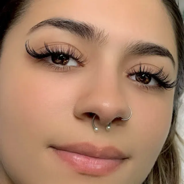 Wispy cat eye lash extensions Orange County - Professional Russian volume lashes OC results