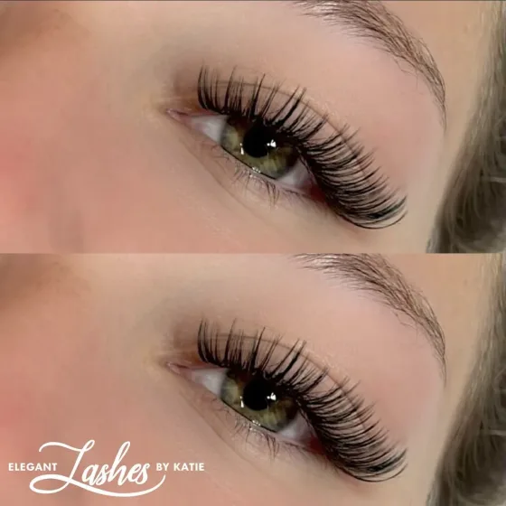 Full, defined lash extensions from the Elegant Lashes portfolio