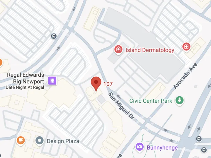 Map view of Elegant Lashes By Katie in Newport Beach