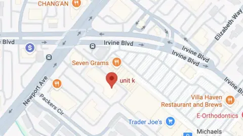 Map view of Elegant Lashes By Katie in Tustin