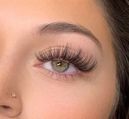 Elegant Russian volume lash extensions Orange County - Wispy Russian volume lashes professional salon OC