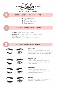 Types Of Eyelash Extensions | Price Menu